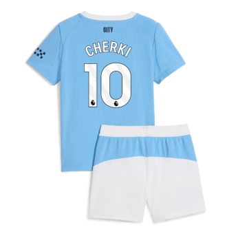 Billige Fotballdrakt Manchester City Rayan Cherki #10 Replika Hjemmedraktsett Barn 2025-26 Kortermet (med bukser)
